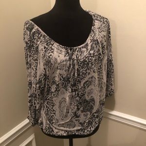 Sheer, lined blouse